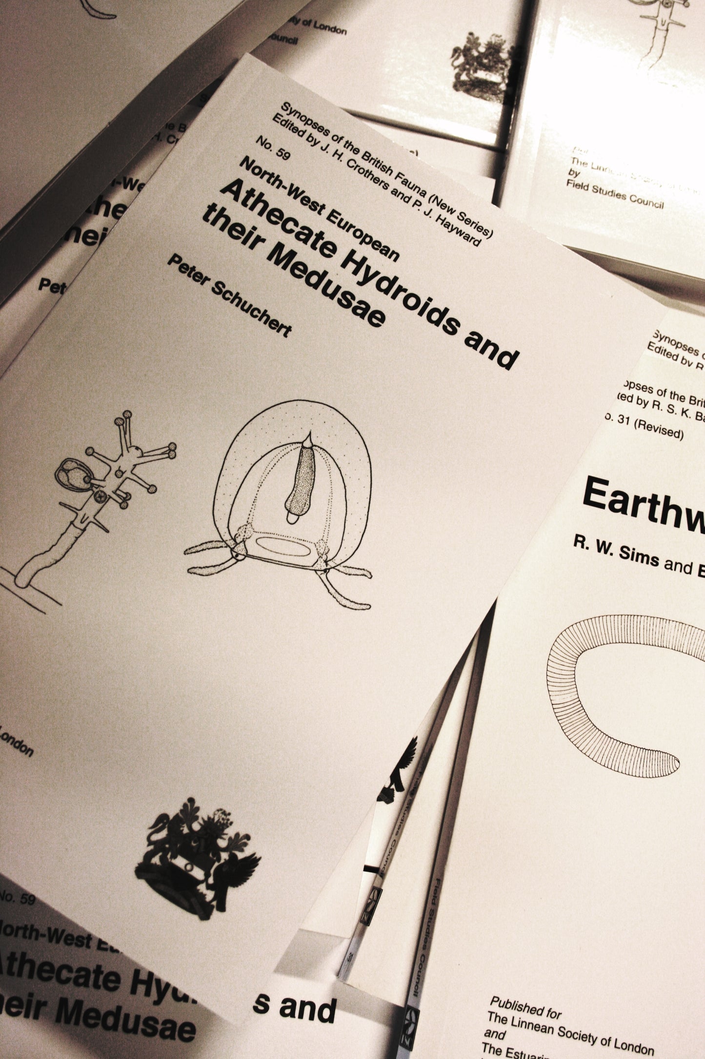 Selection of field guide books