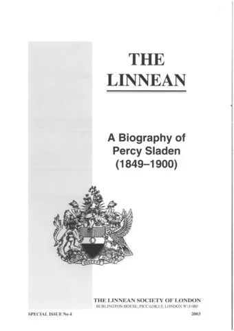 Linnean Society Special Issue 4 - Percy Sladen